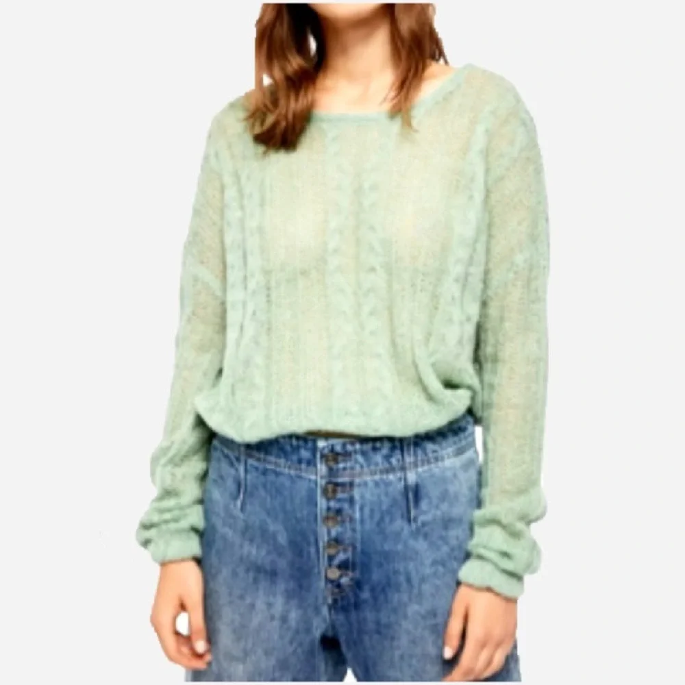 🌸New🌸 Free People Angel Sweater Green Small NWT